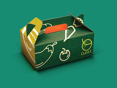 Cúra-t Packaging brand identity healthy packaging restaurant