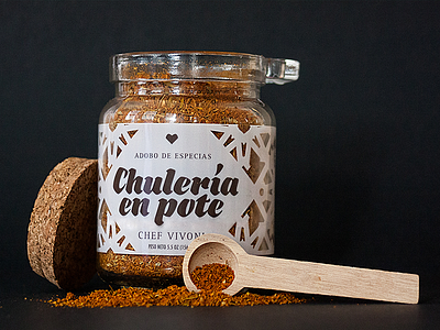 Chulería en Pote adobo latino packaging packaging design puerto rico