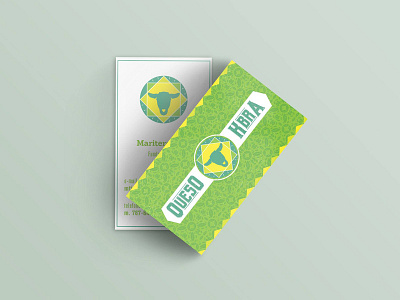 Bcards for Quesos Kbra bcards design goat graphicdesign green mamposteao puertorico 🐐cheese
