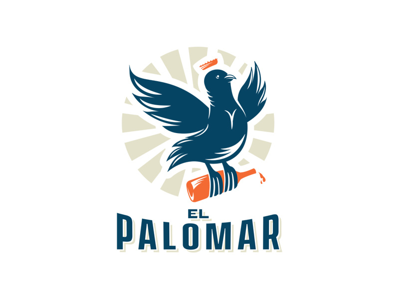 El Palomar mixologist bar illustration puerto rico dribbblers design business brandidentity ilustration welovedesign puertorico logotype graphicdesign logo branding