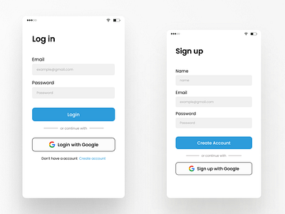 Log in and Sign up Form. branding design figam form login login form mobile design signup form ui uiux