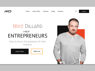 Mike Dillard clean design funnel landing page landing page design sales funnel uiux website