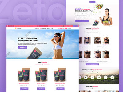 Zetox clean tea website