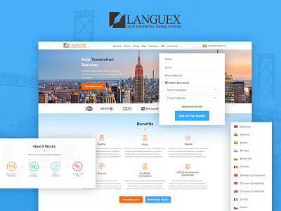 Languex Home translation website