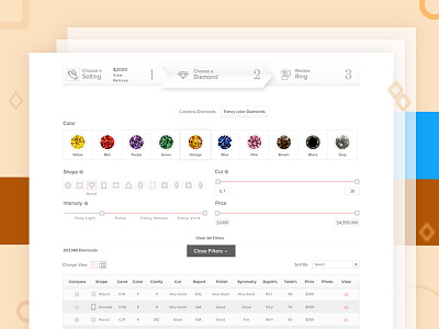 Diamond Search Page with Colored Stones builder diamond jems jewellery jewelry ring stones