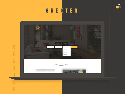 Grexter - online renting platform blackwhite booking home on rent