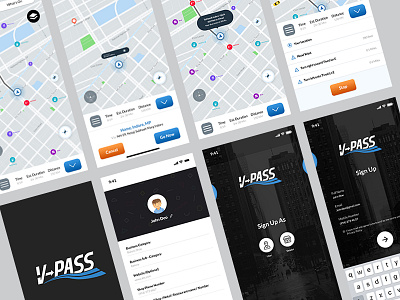 Vpass car geolocation location map toll