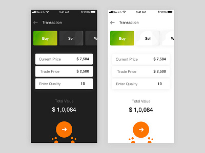 Transaction Screen app crypto currency mobile revenue screen sketch transaction ui ux