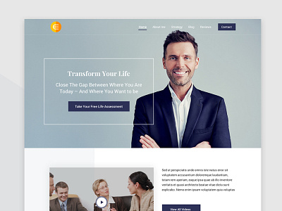 Corporate landing page