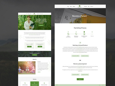 Cannabis Layouts canada doctor health cannabis medical patient ui uiux