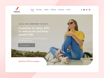 Predina Artificial Intelligence clean design home landing learning machine page road safety science sketch tech techno technology travel uiux vehicle website