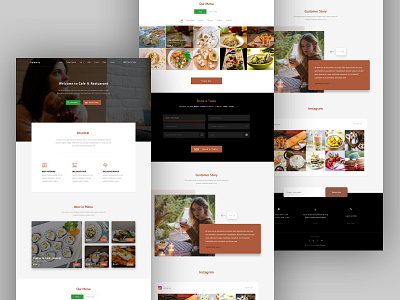 Restuarant home page app banner black booking cafe clean design drink eat food form design health home page home service landing restuarant sketch ui ux design uiux website