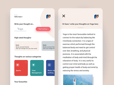 Thoughts app clean design mobile sketch story storyboard storybook thoughts thoughtspot uiux