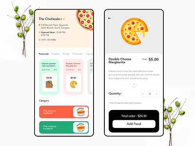 Online food app concept ai food app card design food food and drink food app food delivery app food delivery application design foodie home food online food online food app restaurant app ubereats zomato