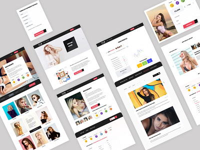 The Fan Home page clean design fashion fashion app fashion design modeling models style guide website website design websites