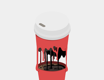Coffee drips down coffee design graphic design illustration inspiring