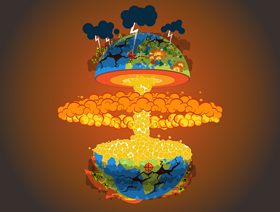 Earth song design flat graphic design illustration inspiring vector