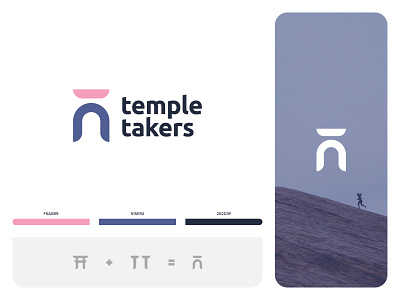 Temple Takers branding christian church color exercise icon illustrator imagery layout logo mark ministry simplicity simplistic typography vector weight woman women