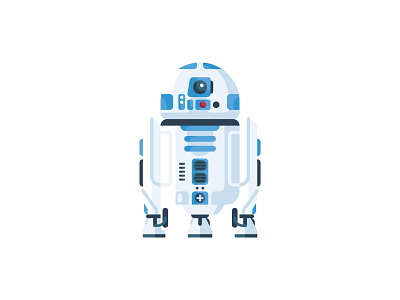 R2-D2 bb8 c3po character disney droid droids galaxy illustration illustrator r2d2 retro simple skywalker space star wars star wars day vector