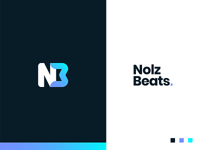 Nolz Beats Branding beats blue branding channel contrast design gradient icon logo modern music musician production purle sound youtube
