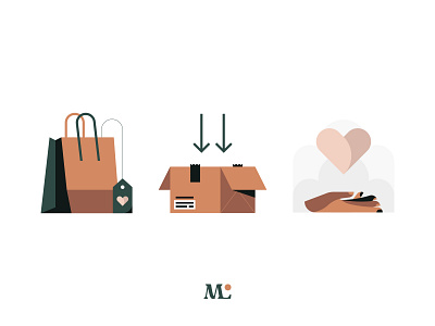 Site Illustrations - Morning Lola bag box branding care clouds hand human icon illustration logo love package person price tag shipping shopping ui vector vet web design