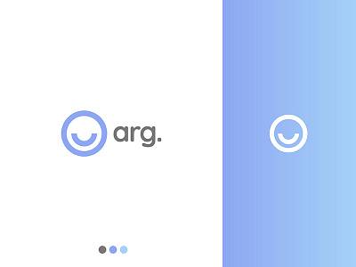 arg. brand color designer face icon initials inspiration logo simple smile smiley style
