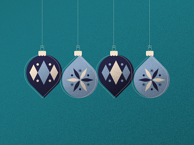 Retro Ornaments bulbs cheer christ christmas christmas card christmas party decor decorations holidays icon illustrator ornaments simple tree vector