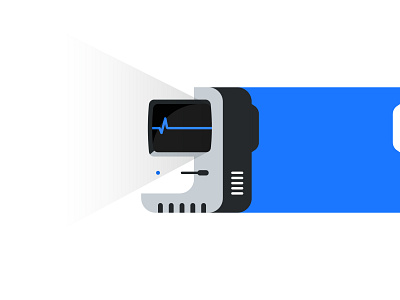 Flatline computer design floppy disk heart heartbeat icon illustrator mac monitor oldschool simple technology vector vent windows