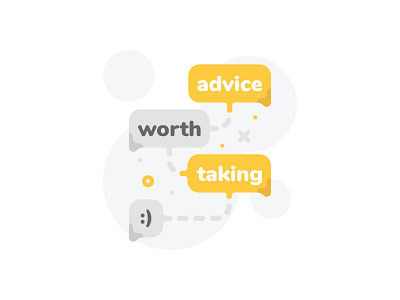 Advice Worth Taking abstract chat chat bubbles church fun playful series sermon shapes smart phone smile text texting