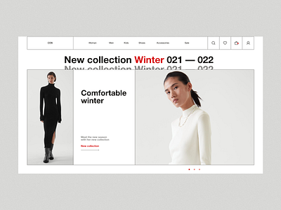 Online store concept branding online store uxui website