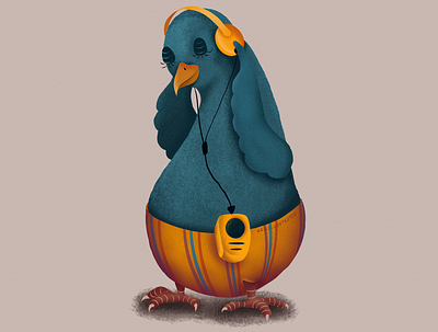 Gunter the Pigeon artist character design illustration