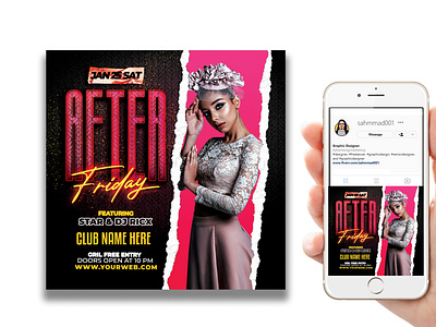 I will design club, event, and dj party flyer or social media