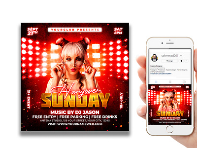 I will design club, event, and dj party flyer or social media