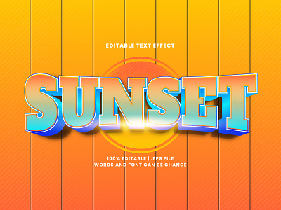 Sunset Text Effect