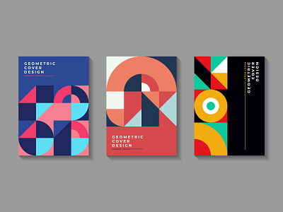 Geometric Cover Design abstract collection colorful cover geometric retro vintage