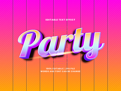 Party Text Effect