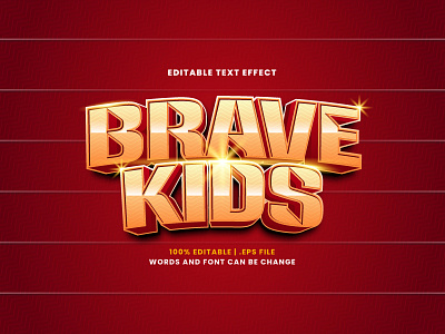 Brave Kids Text Effect