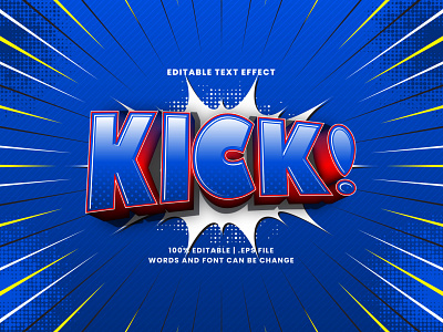 Kick Comic Text Effect