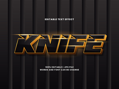 Knife Text Effect