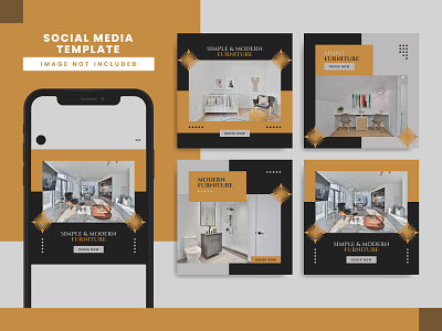 Furniture Social Media Template banner furniture instagram post instagram template interior social media post social media template