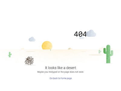 It looks like a desert 404 cactus clouds desert error gain material sock sun texture ui