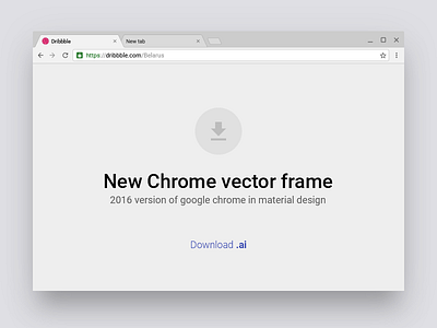New Chrome vector frame