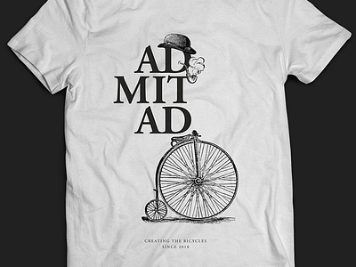 Creating the bicycles bicycle engraving old print t shirt