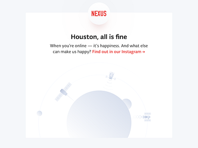 Houston, we have empty page empty error interface planet satellite space ui ux web