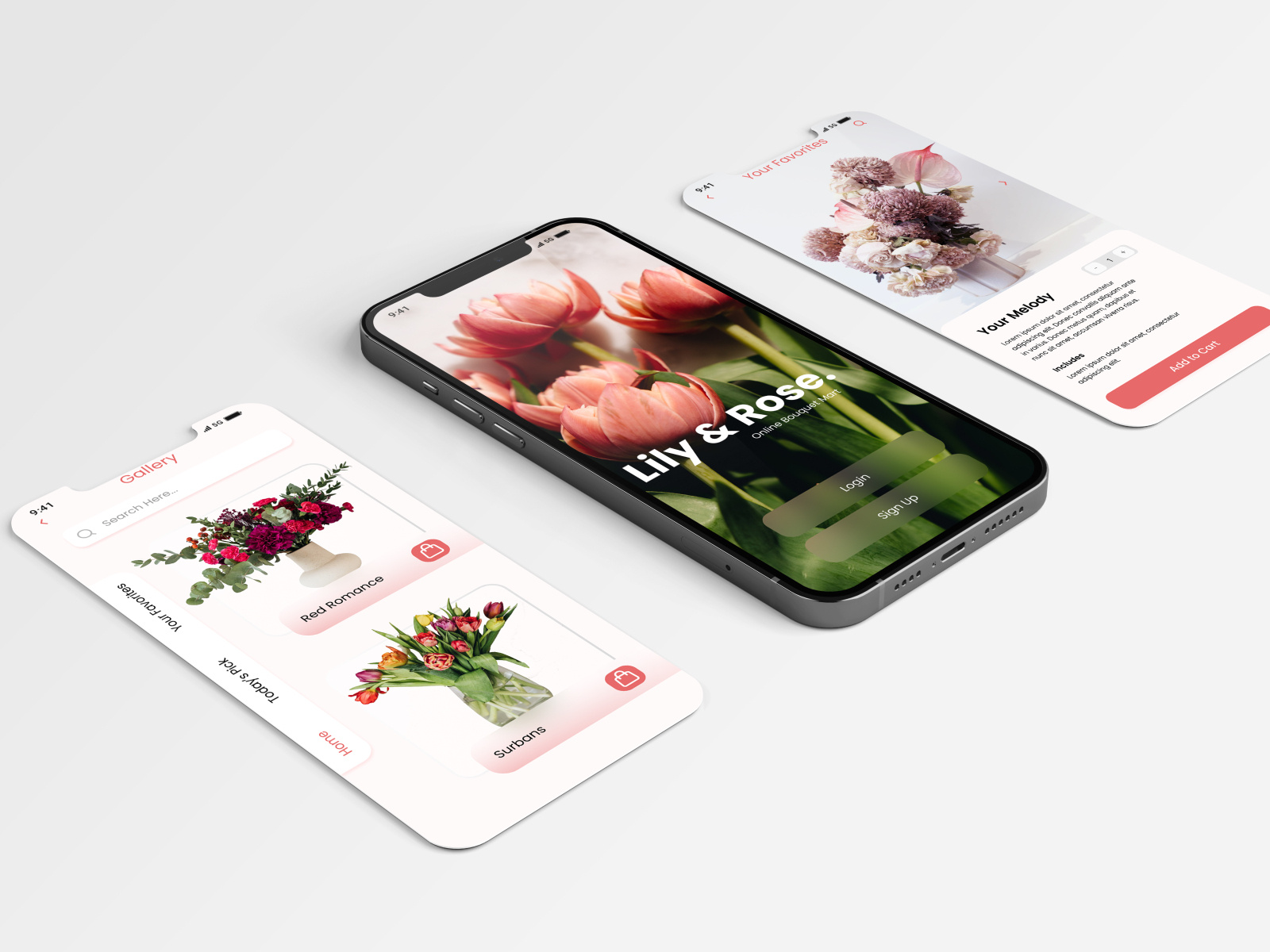 Lily & Rose One Stop Flower Shop by Sana Shahzadi on Dribbble