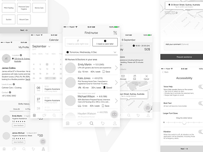 Dignify Wireframes