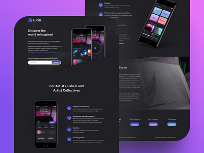 Lucid Landing Page by Hyper on Dribbble