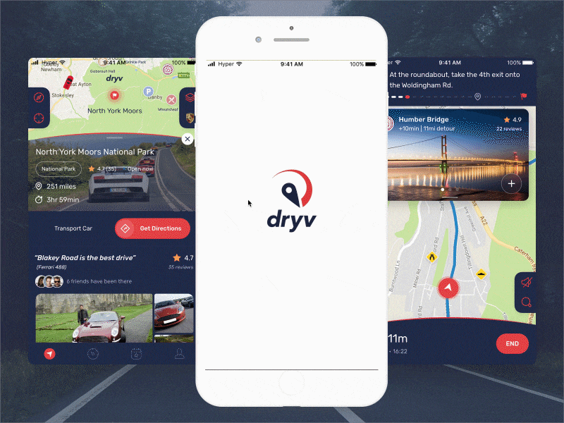 dryv app applogo apps design development hyper ios iphone mobile mobiledesign ui uidesign ux uxdesign