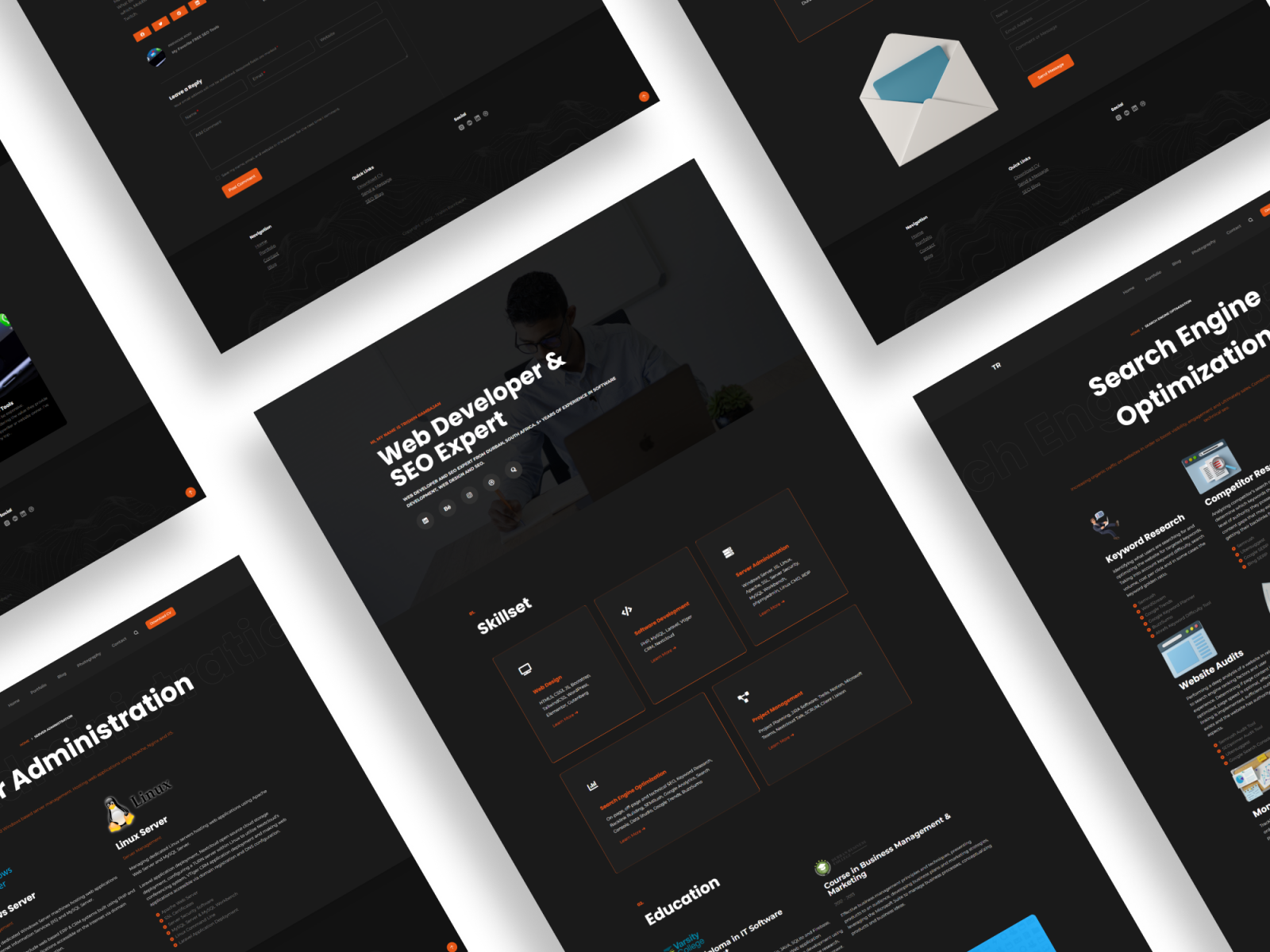 Portfolio Website Design by Trishin Rambajan on Dribbble