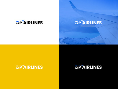 Modern Lettermark Aviation Company Logo For DP AIRLINES a flight logo